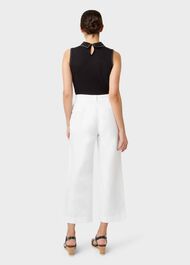 Shannon Collar Top, Black, hi-res