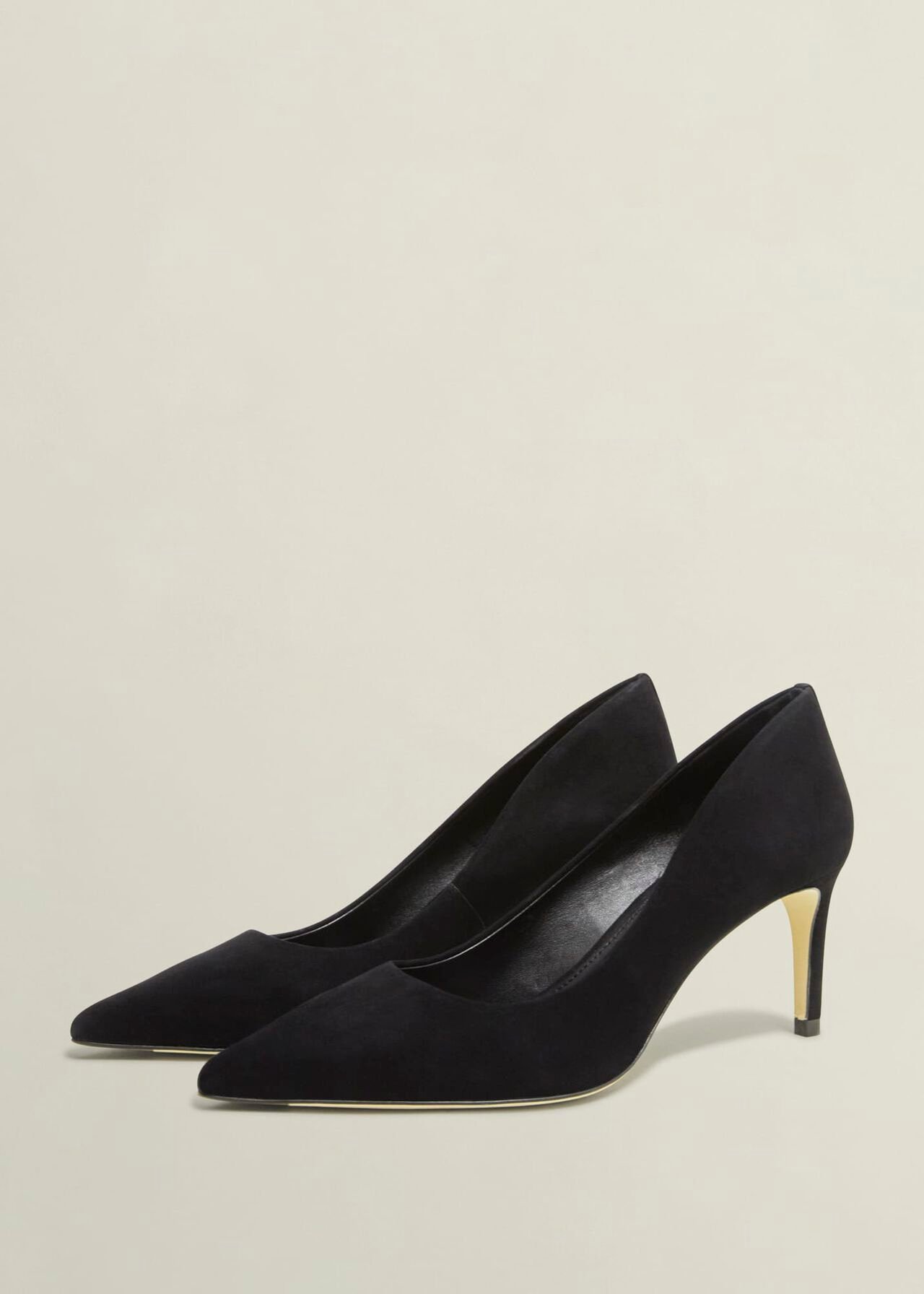 Leila Suede Courts, Black, hi-res