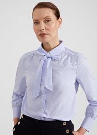 Laurie Shirt, Blue Ivory, hi-res
