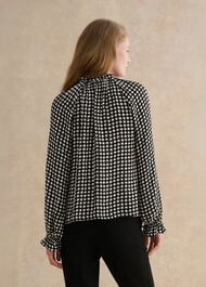 Hewlett Geo Top, Black Cream, hi-res