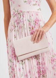 Chelsea Suede Clutch Bag, Pale Pink, hi-res