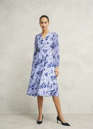 Ella Embroidered Dress, Midnight Blue, hi-res
