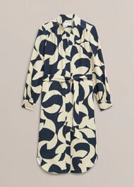 Petite Alisa Dress, Blue Sandstone, hi-res