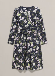 Petite Sabine Floral Tie Dress, Midnight Multi, hi-res