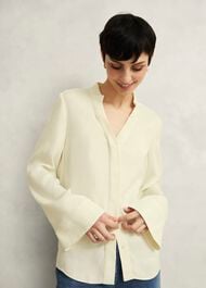Buttermere Blouse, Buttercream, hi-res
