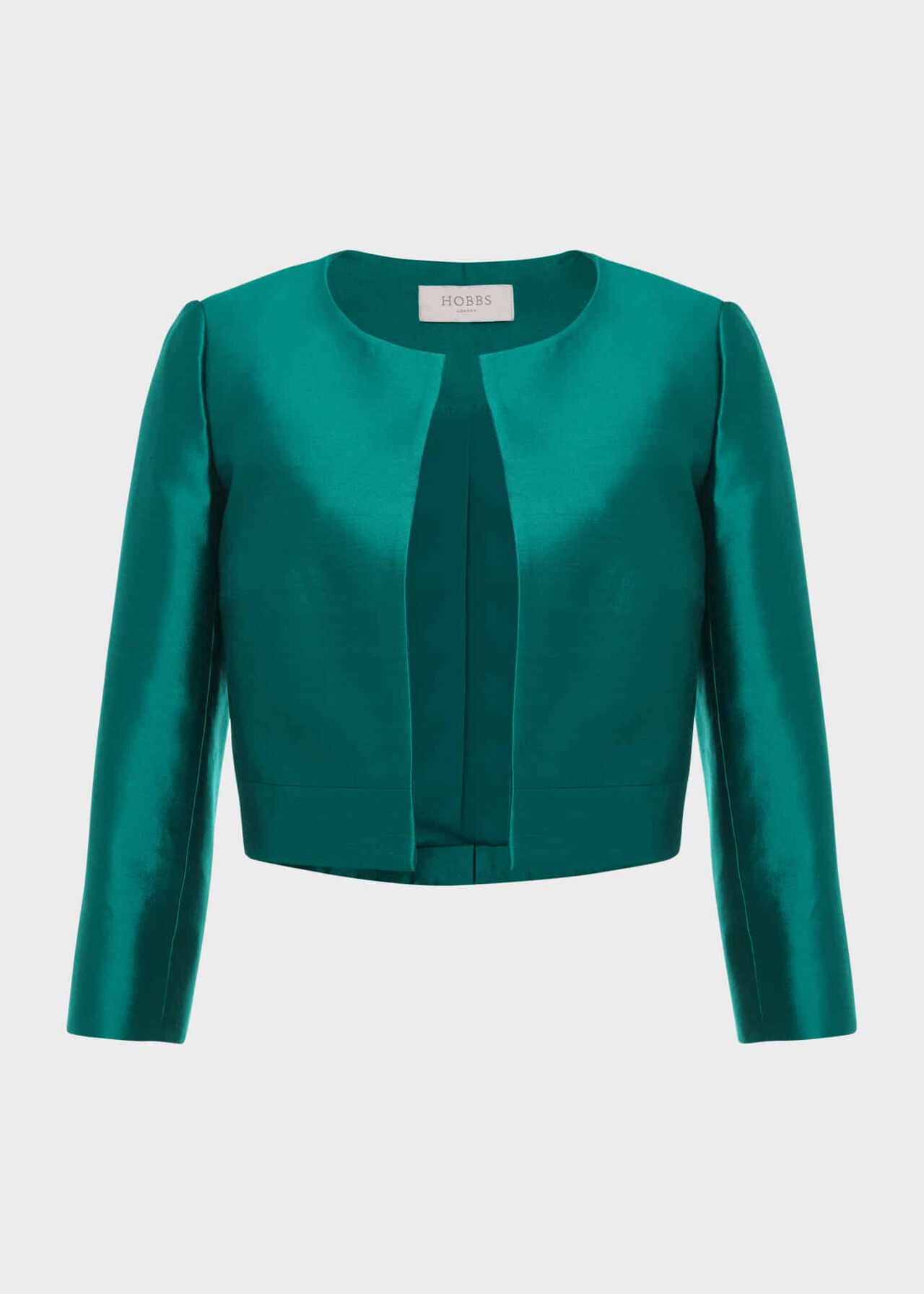 Christie Silk Blend Jacket , Jewel Green, hi-res