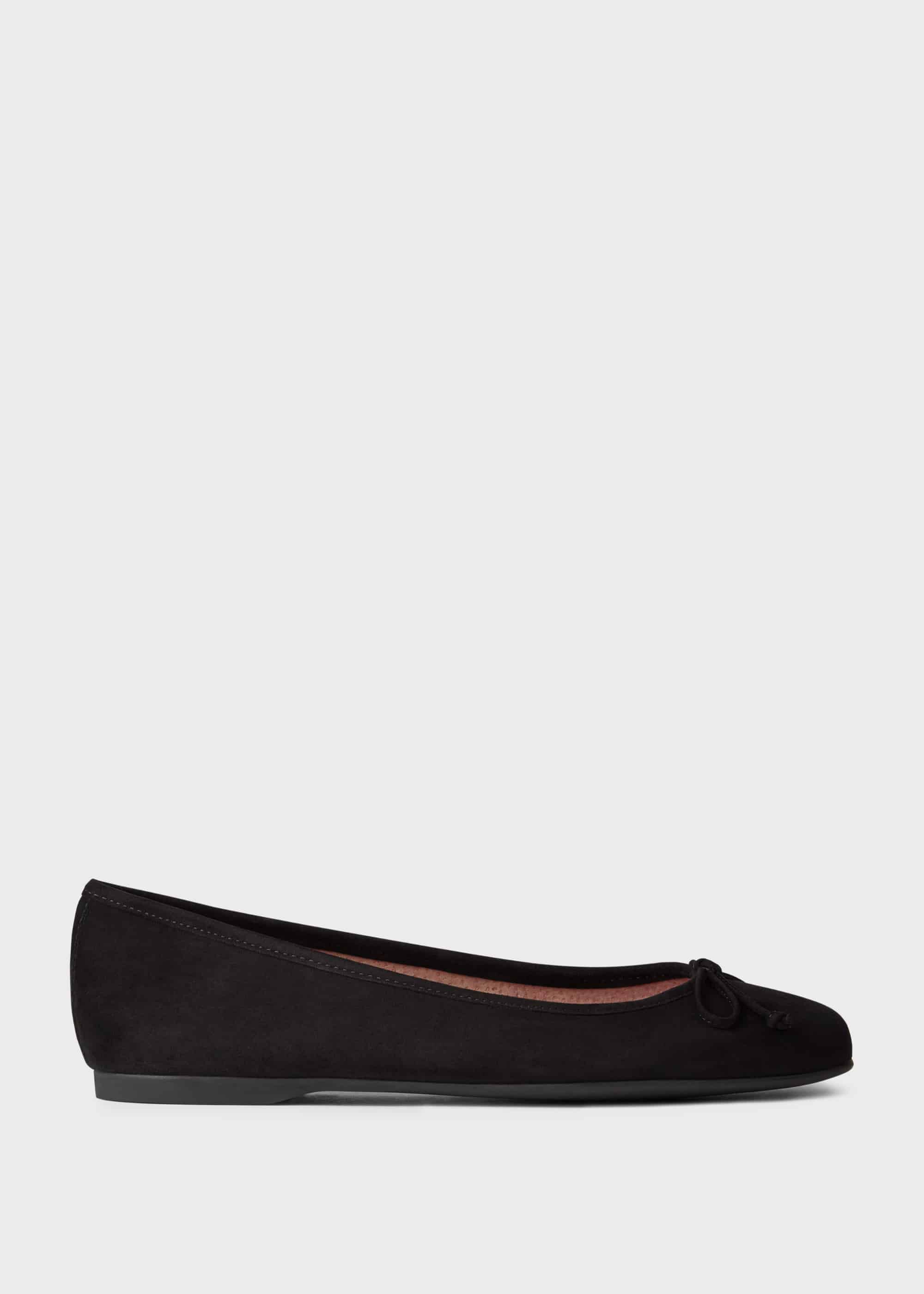 suede pumps flat