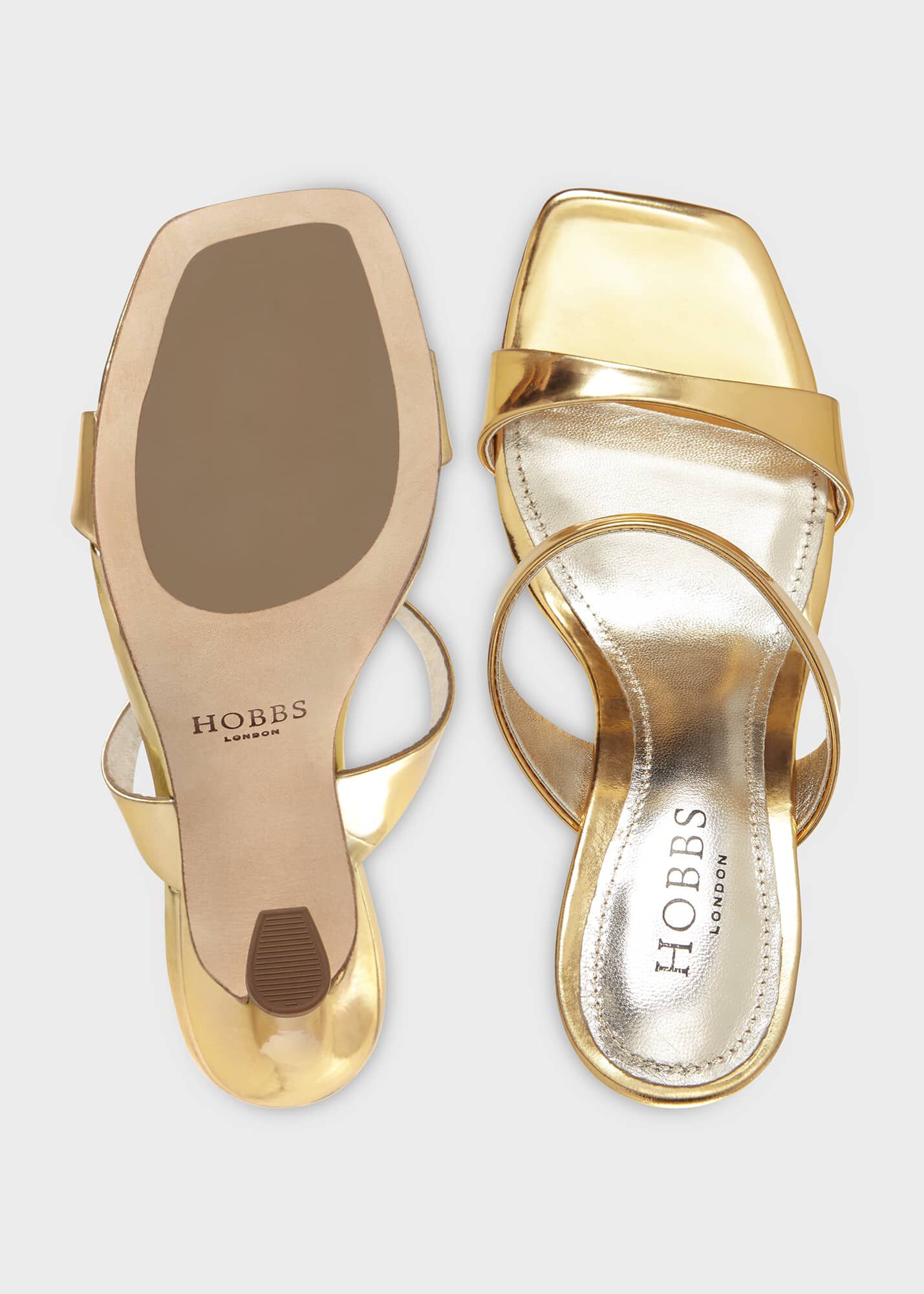 Hobbs cheap gold sandals