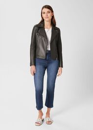 Dakota Leather Jacket, Birch Green, hi-res