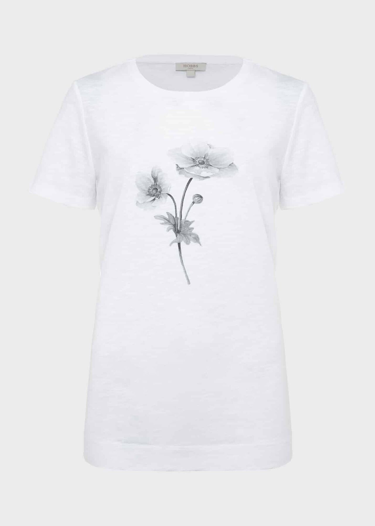Shelby Floral T-Shirt, White, hi-res
