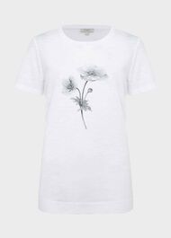 Shelby Floral T-Shirt, White, hi-res