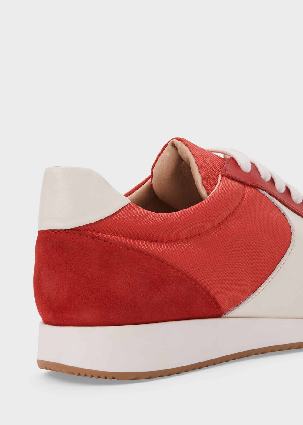 Mara Leather Trainers, Red Multi, hi-res