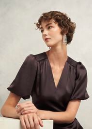 Eastbury Dress, Deep Brown, hi-res