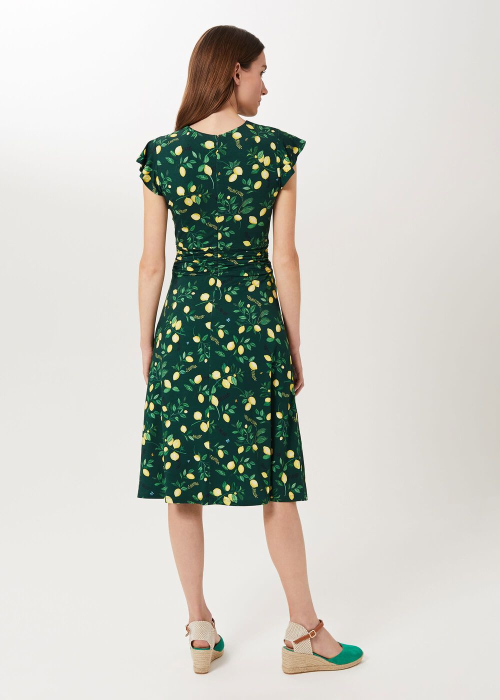 Cici Jersey Printed Dress, Green Multi, hi-res
