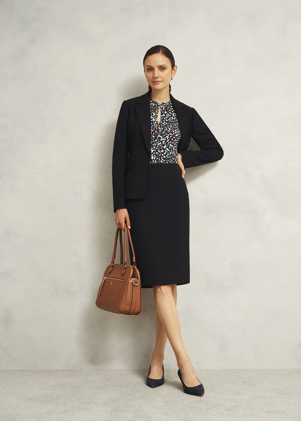 Ivy Skirt, Navy, hi-res