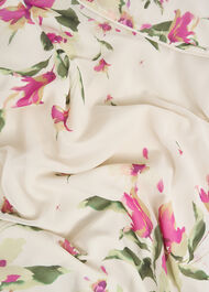 Petite Floral Carly Dress, Cream Multi, hi-res