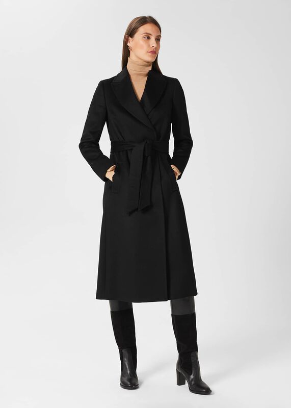 Olivia Wool Wrap Coat