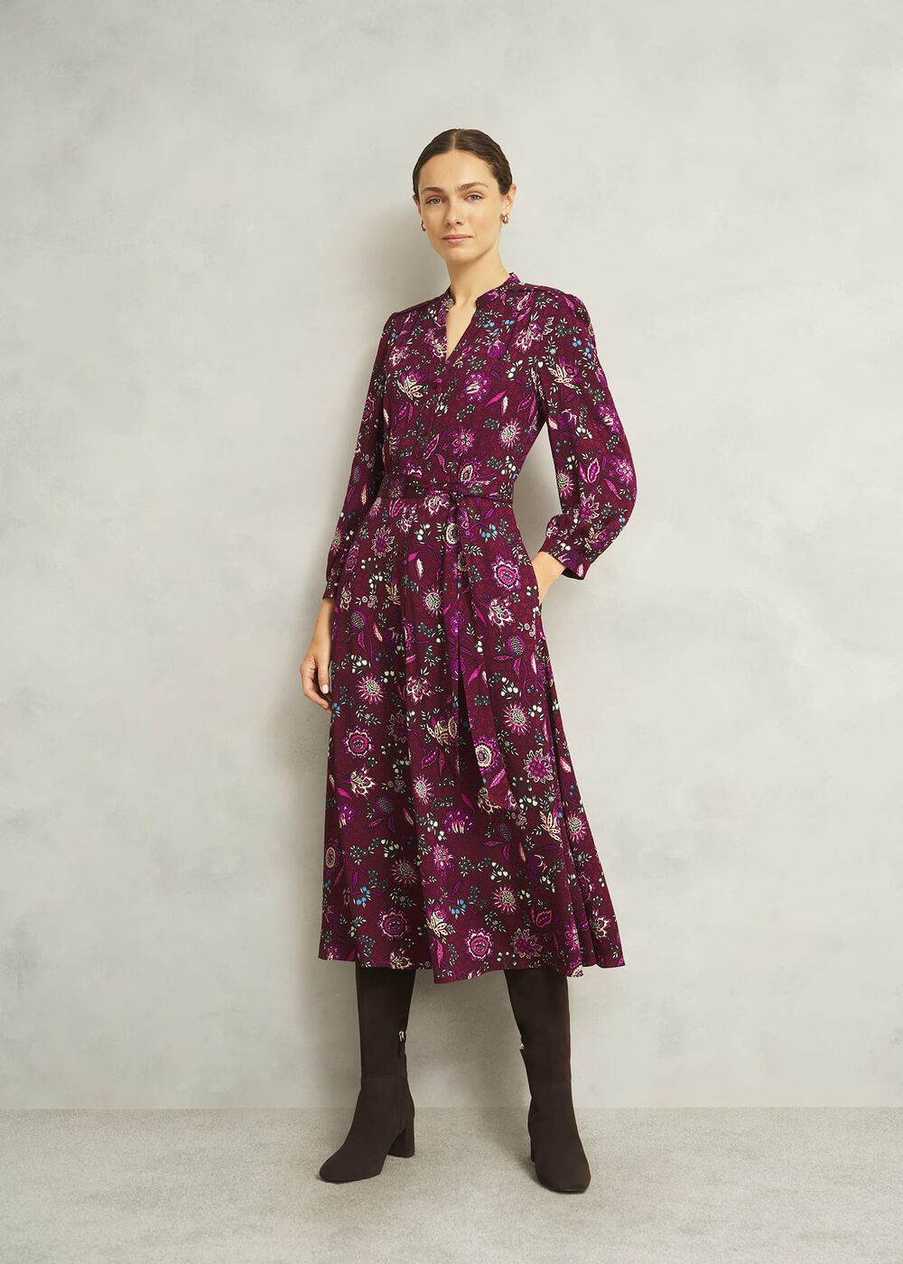 Sofia Dress, Red Multi, hi-res