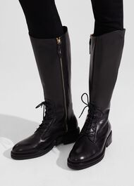Laurel Knee Boots, Black, hi-res