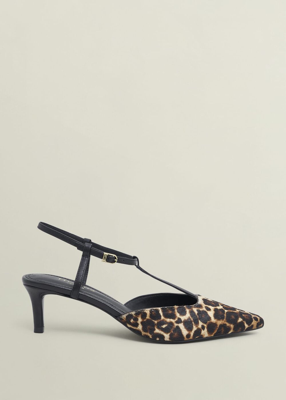 Maddison Leopard T Bar Courts, Leopard Black, hi-res