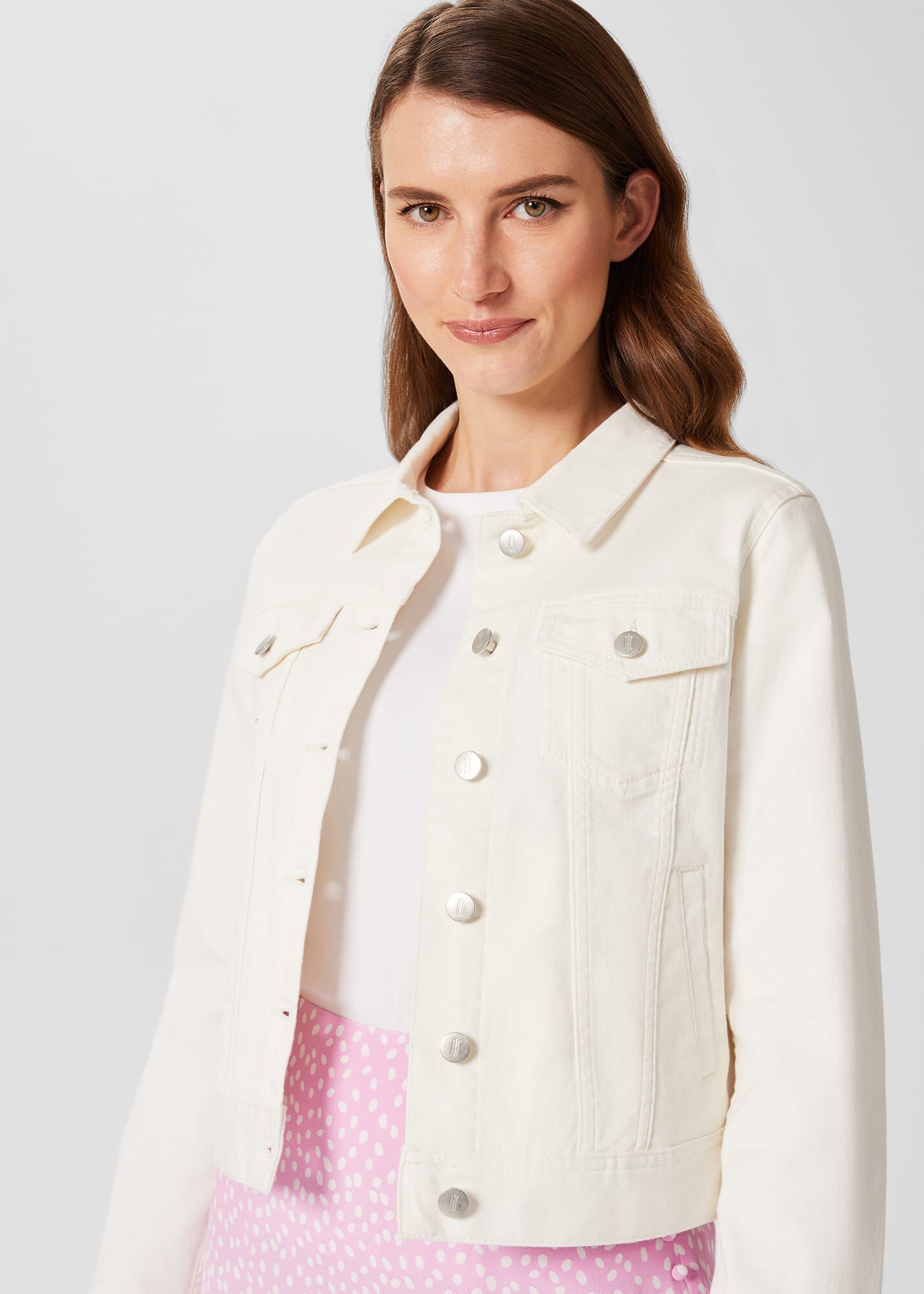 Hobbs denim jacket on sale