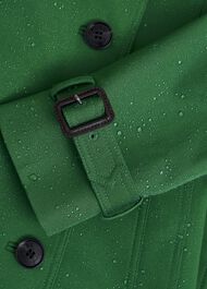 Skylar Shower Resistant Trench Coat, Verdant Green, hi-res