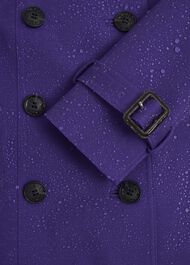 Petite Skylar Shower Resistant Trench Coat, Future Purple, hi-res