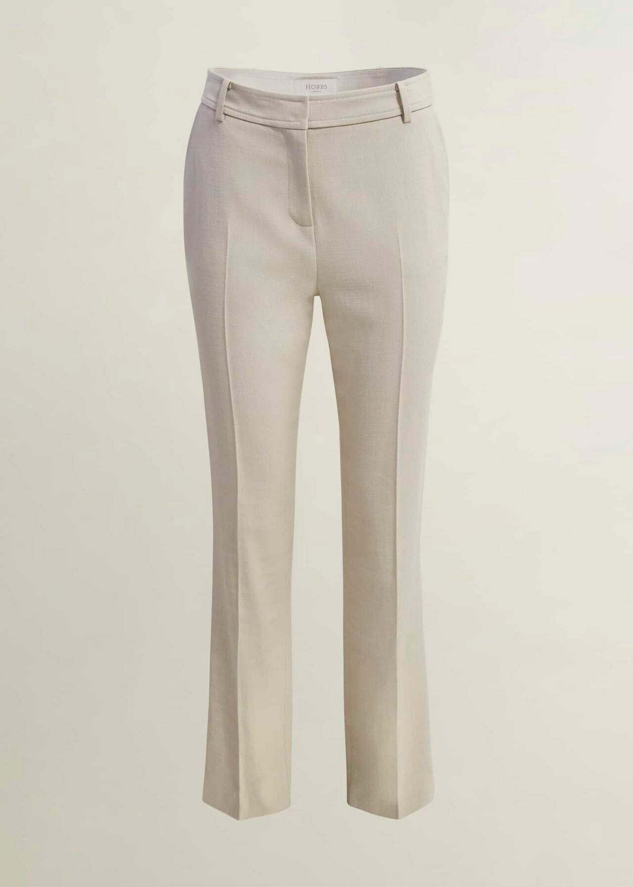 Ellen Straight Trousers, Buff Grey, hi-res