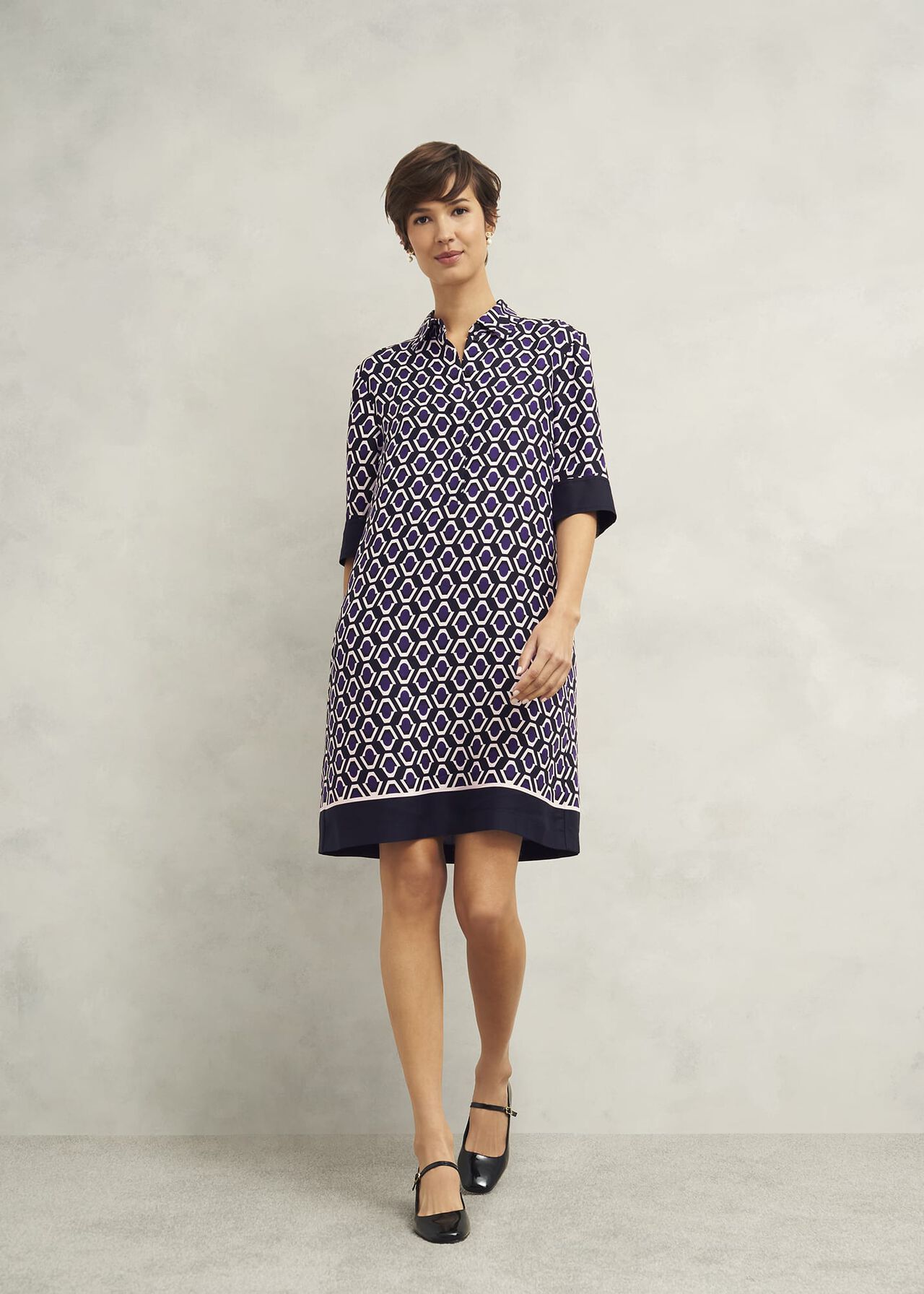 Marciella Tunic Dress, Purple Multi, hi-res