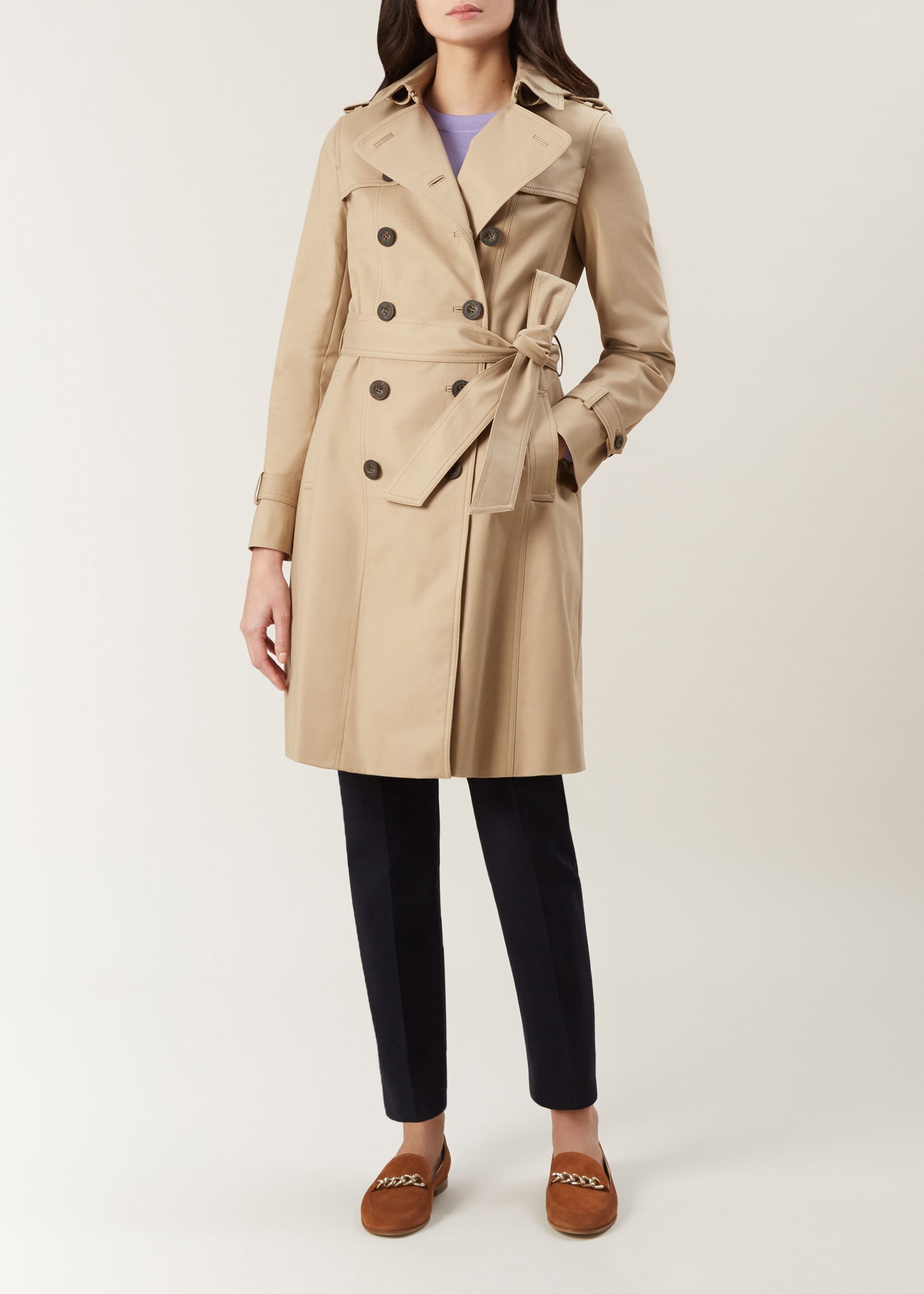 hooded trench coat