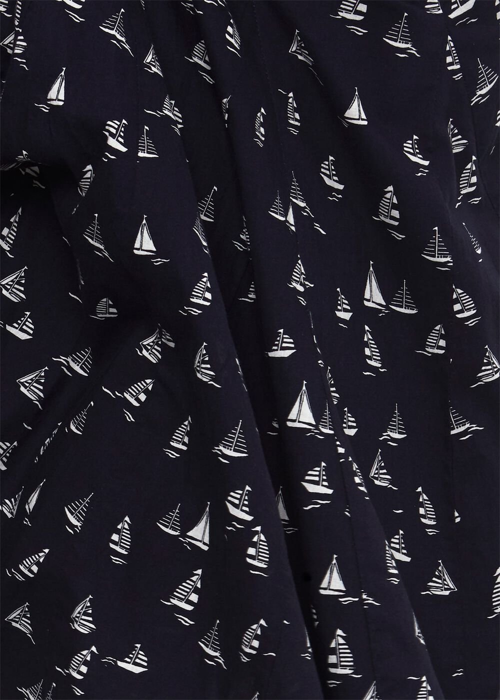 Melina Cotton Skirt, Navy White, hi-res