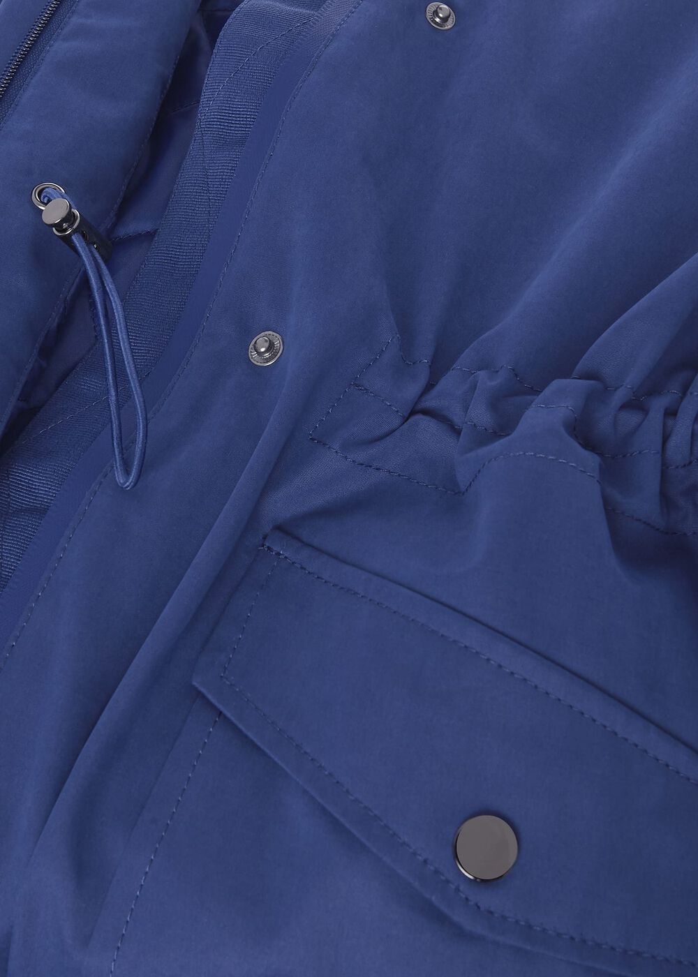 Kyra Waterproof Coat With Hood, Deep Blue, hi-res