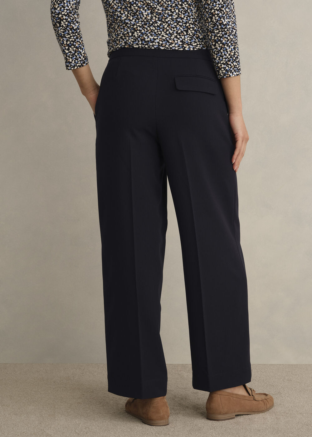 Eva Crop Pants, Navy, hi-res
