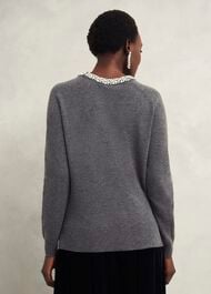 Sherry Jumper With Cashmere, Charcoal Grey, hi-res