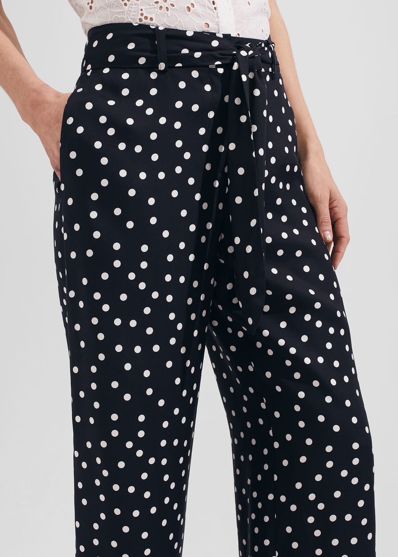 Petite Astrid Crop, Navy Ivory, hi-res