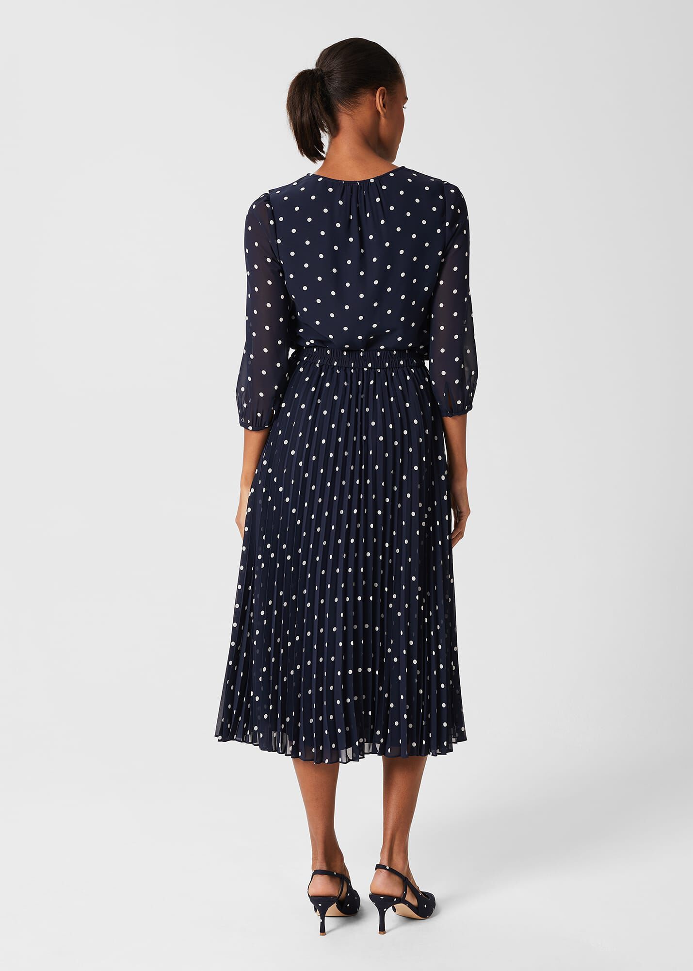 Hobbs polka dot skirt discount