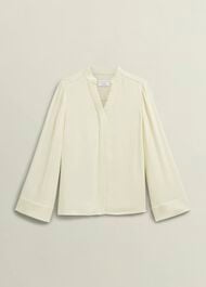 Buttermere Blouse, Buttercream, hi-res