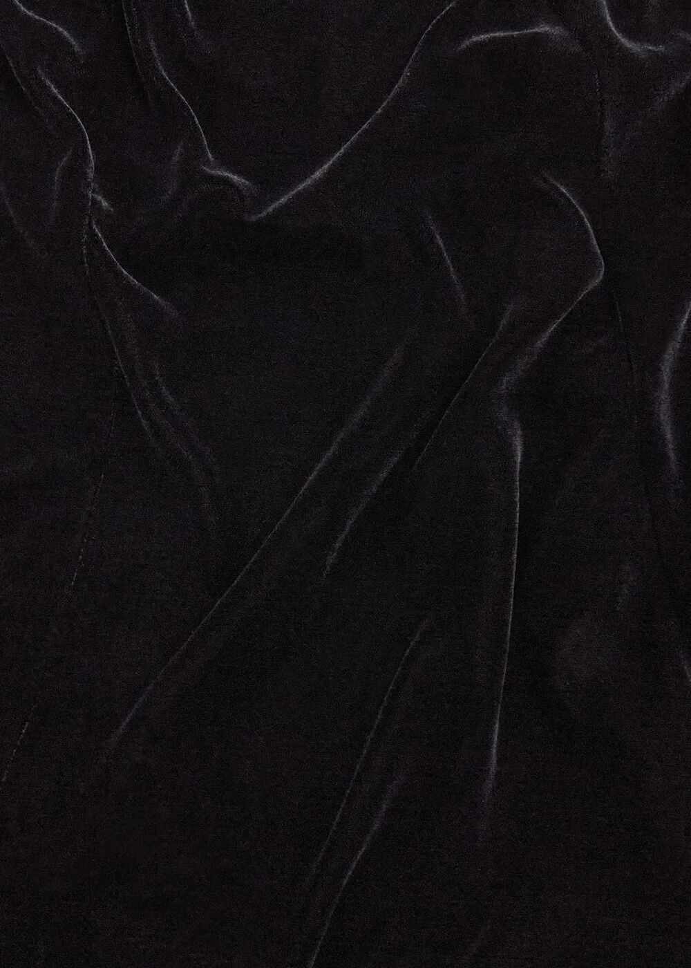 Charteris Velvet Skirt, Black, hi-res