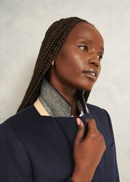 Petite Cavendish Wool Coat, Navy, hi-res