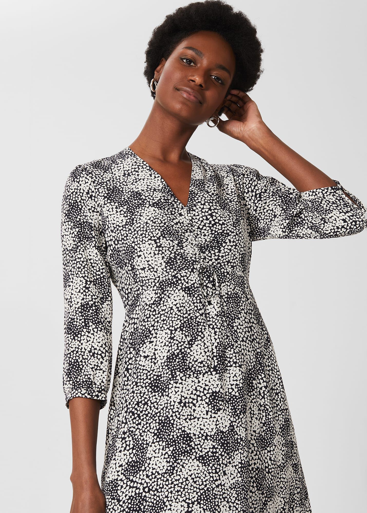 Hobbs leopard store print dress
