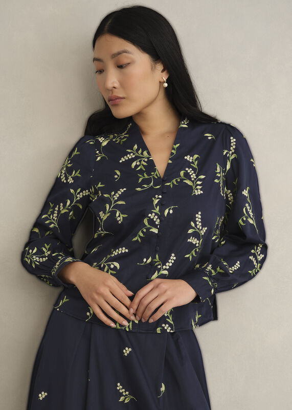 Annie Floral Embroidered Top