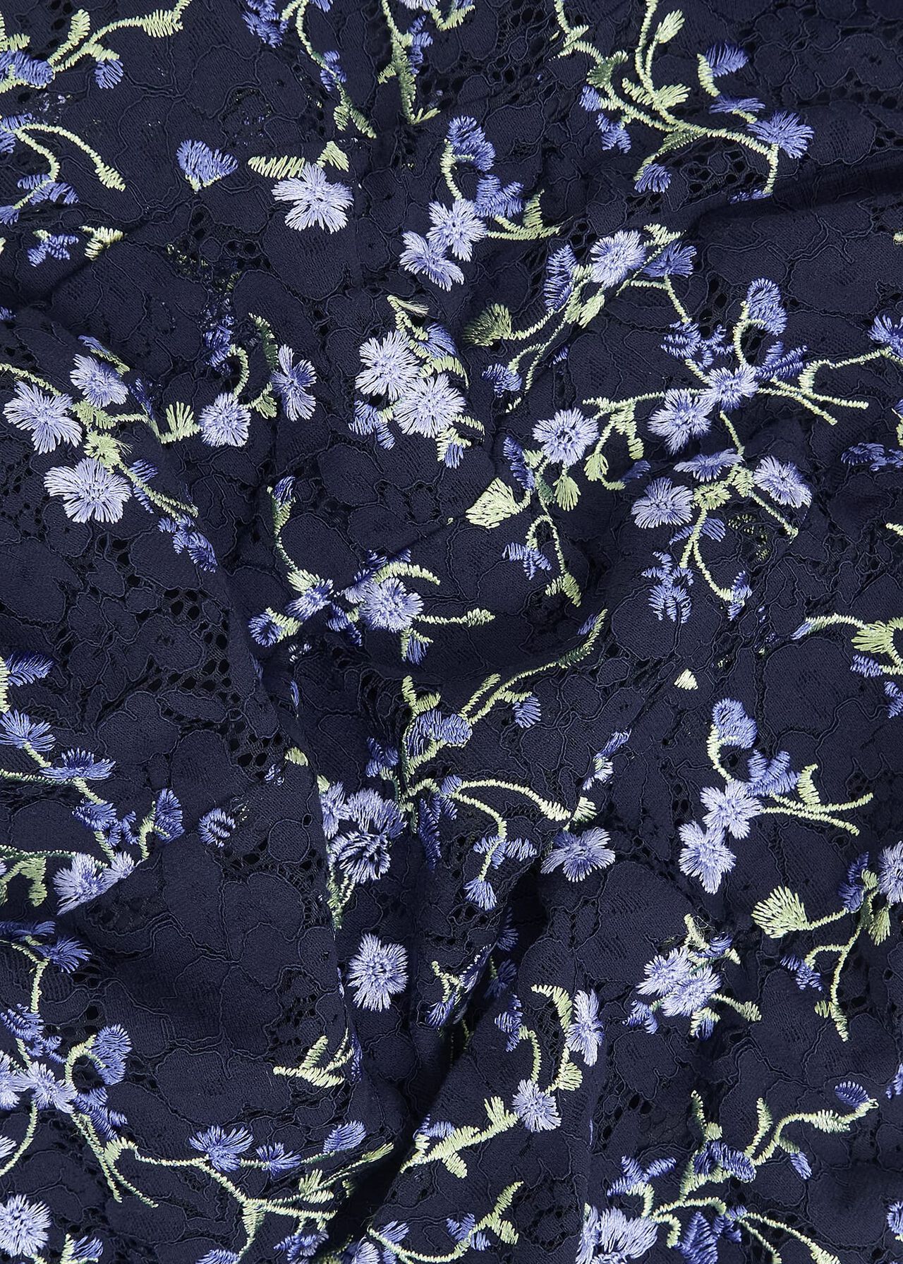 Petite Ria Embroidered Floral Dress, Midnight Multi, hi-res