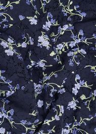 Petite Ria Embroidered Floral Dress, Midnight Multi, hi-res