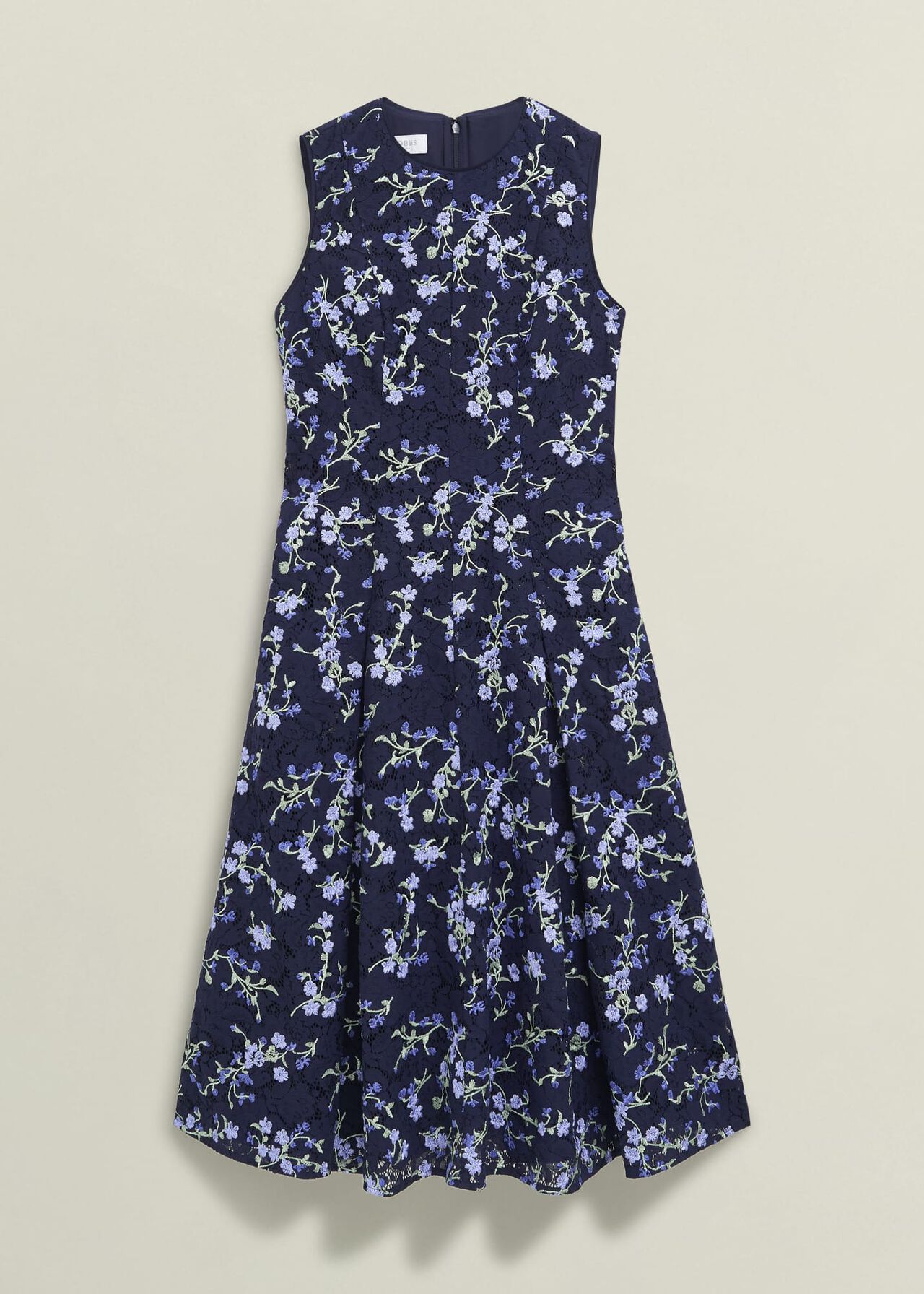 Petite Ria Embroidered Floral Dress, Midnight Multi, hi-res