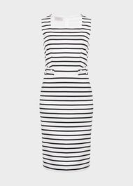 Audra Dress, Ivory Hobbsnavy, hi-res