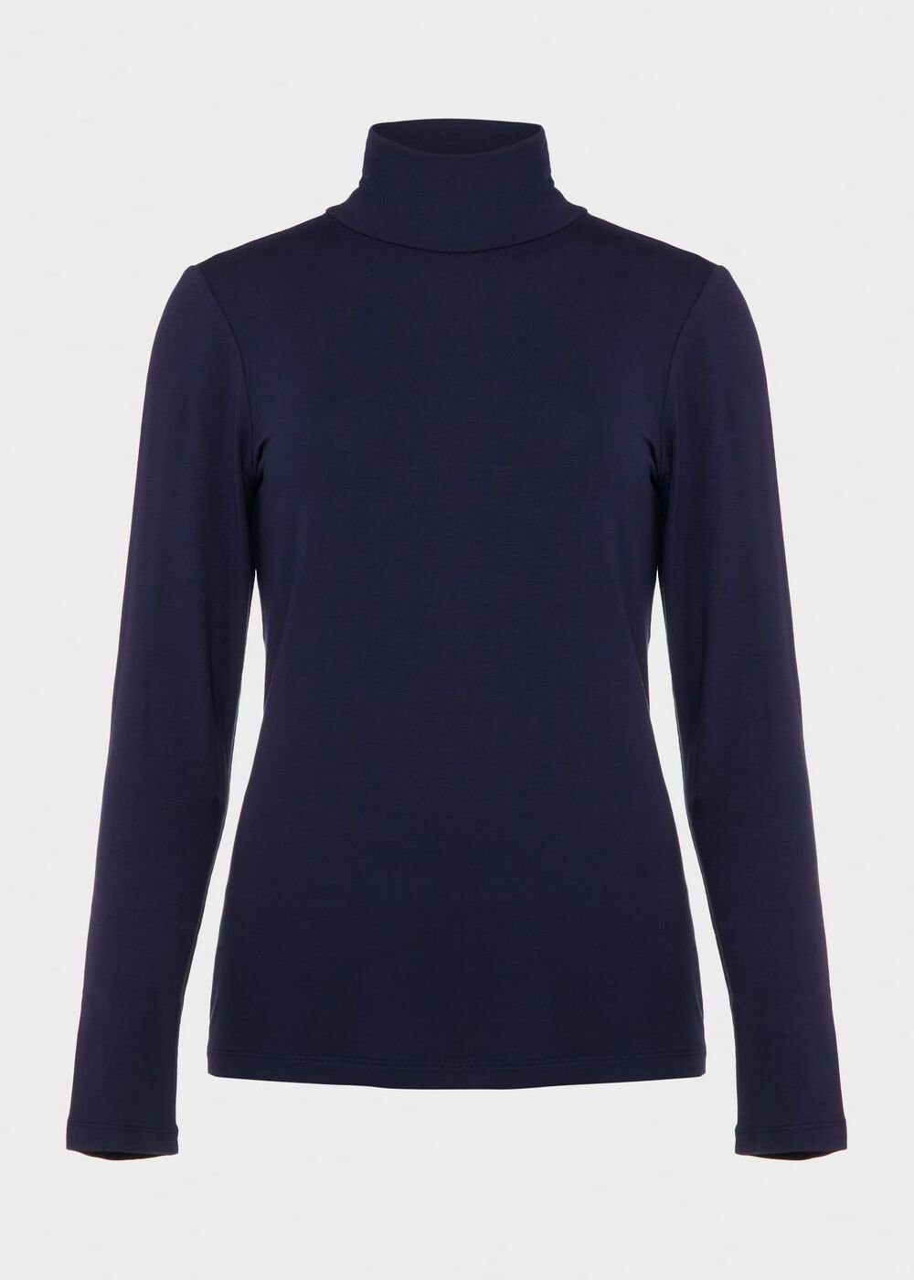 Mischa Roll Neck Top, Midnight Navy, hi-res
