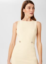 Henrietta Shift Dress, Pale Yellow, hi-res