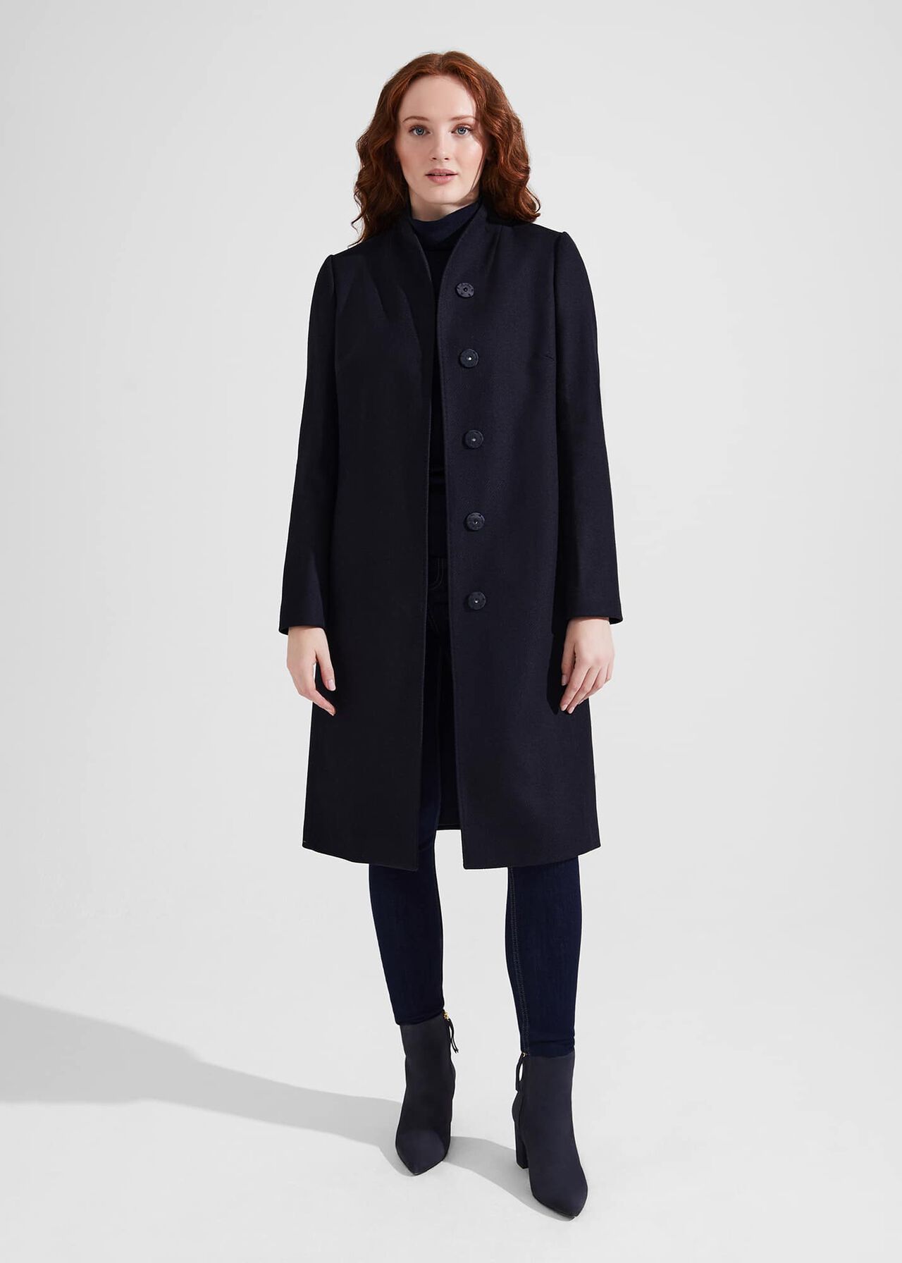 Lyra Ankle Boots, Navy, hi-res