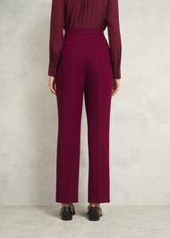 Mabel Straight Trousers, Beryl Red, hi-res