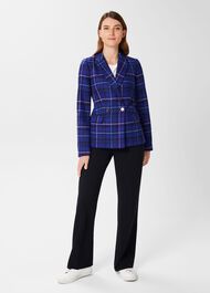 Emberly Wool Jacket, Cobalt Multi, hi-res